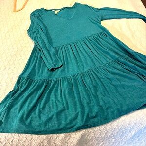 Matilda Jane teal dress large